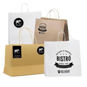 Bolsa de papel con tamaño personalizado