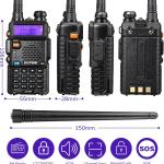 BAOFENG GT-5R Walkie Talkie, Radio Bidireccional UHF VHF con 144-146/430-440MHz